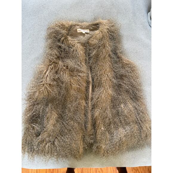 Altar’d State Brown Faux Fur Vest Women’s Small - Picture 2 of 5